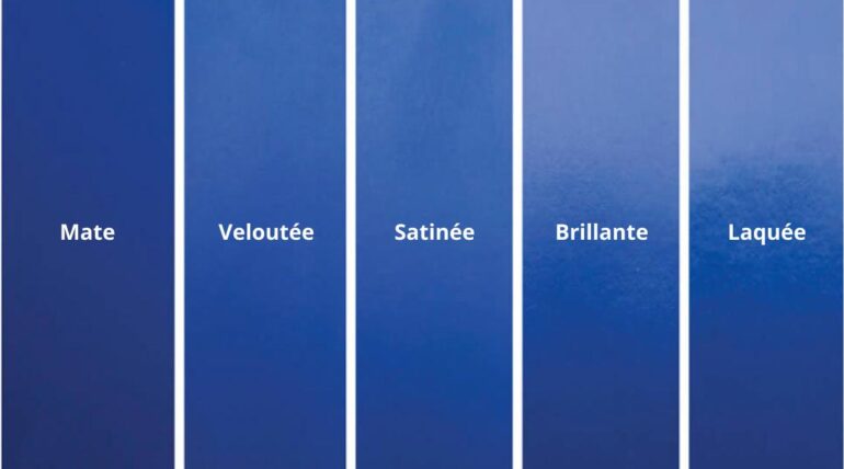 Peinture mate, satinée ou brillante